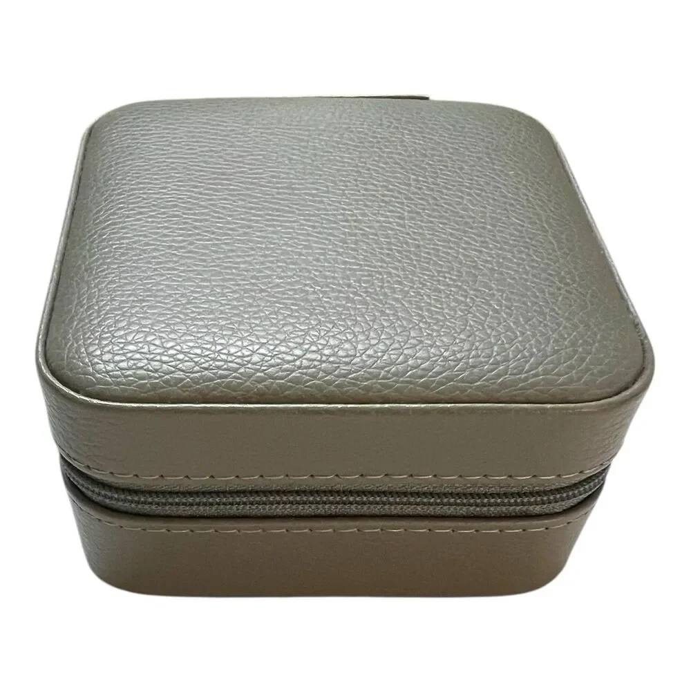 VLANDO Travel Jewelry Box 4 1/2” Zip Around Blue